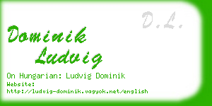 dominik ludvig business card